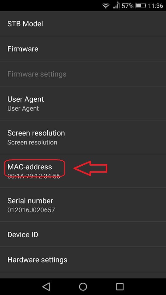 stbemu mac address